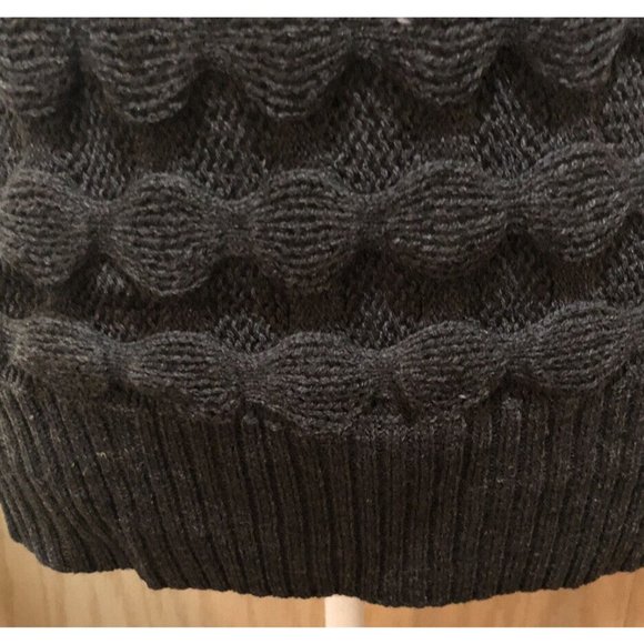 NWT~Derek Heart Body Central Cowl Neck Short Sleeve Sweater ~ Size Medium ~ Gray - Picture 6 of 9